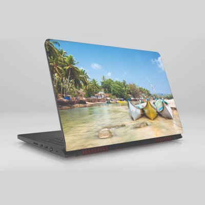 

Gifty Ads PVC Coated Laptop Skin Vinyl Stickers || Goa - Indian Ocean Palms Skin Sticker || Compatible with All Laptops (15.6 x 11.6 inches) Vinyl Laptop Decal 15.6