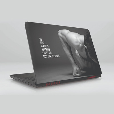 

Gifty Ads PVC Coated Laptop Skin Vinyl Stickers || Inspirational Skin Sticker || Compatible with All Laptops (15.6 x 11.6 inches) Vinyl Laptop Decal 15.6