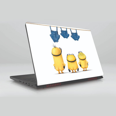 

Gifty Ads PVC Coated Laptop Skin Vinyl Stickers || Minions Cartoon Skin Sticker For All Laptops (15.6 x 11.6 inches) Vinyl Laptop Decal 15.6