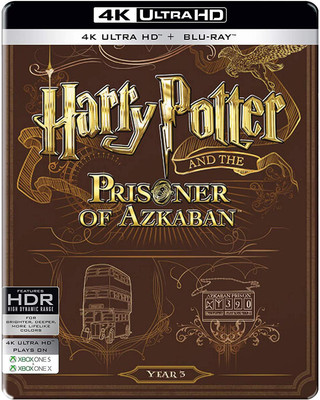 

Harry Potter and the Prisoner of Azkaban (2004) - Year 3 (Steelbook) (4K UHD & HD) (2-Disc)(4K(UHD) Blu-ray English)