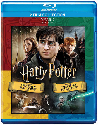 Harry Potter and the Deathly Hallows: Part 1 and 2 - Year 7 (2010, 2011) - 2 Movies Collection (2-Disc)(Blu-ray English)