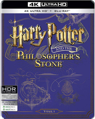 

Harry Potter and the Philosopher's Stone - Year 1 (2001) (Steelbook) (4K UHD & HD) (2-Disc)(4K(UHD) Blu-ray English)