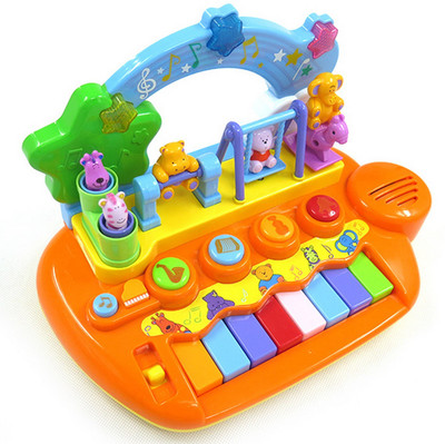 

Kiddale Kids Musical Piano with Flash Light, Cartoon, Live Dancing Animals, Colorful Keyboard with 8 Keys,Musical Toy for Baby(6 Months) to Toddler, Kid(3 Years)(Multicolor)