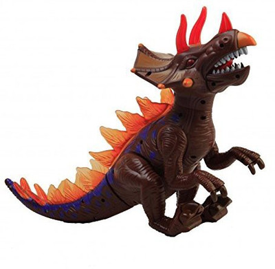 

Toyshine Realistic Trex Dinosaur Toy with Roaring Sound, Walking, Lights(Multicolor)