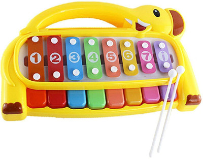 

Toyshine Elephant Model Musical Xylophone and Piano, Non Toxic, Non-Battery, Big(Multicolor)