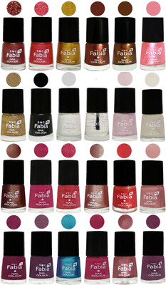 

Fabia Nail Polish (M110) multicolors(Pack of 24)