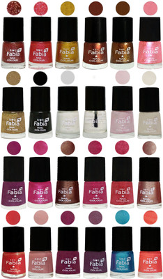 

Fabia Nail Polish (M36) MULTICOLOR(Pack of 24)