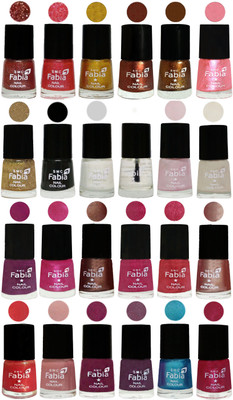 

Fabia Nail Polish (M49) MULTICOLOR(Pack of 24)
