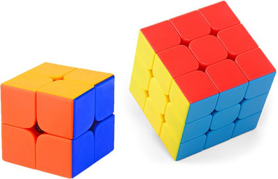 

Shanbuyers Rubik’s High Speed & Smooth Stickerless Brainstorming Magic Puzzle Cube Combo - Anti Stress for Adults and Kids (2x2 3X3 ) - Set of 2(2 Pieces)