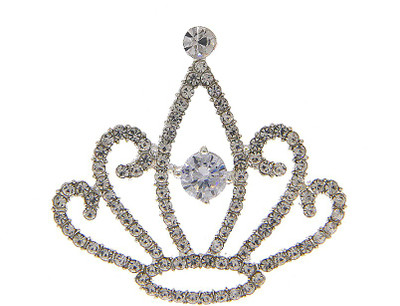 

Anuradha Art Jewellery Crown(Silver, White, Pack of 1)