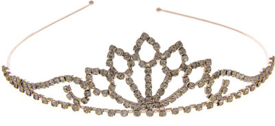 

Anuradha Art Jewellery Crown(Silver, White, Pack of 1)