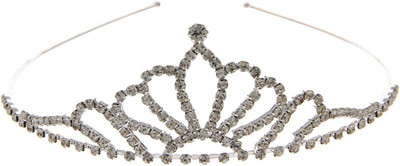 

Anuradha Art Jewellery Crown(Silver, White, Pack of 1)