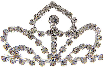 

Anuradha Art Jewellery Crown(Silver, White, Pack of 1)