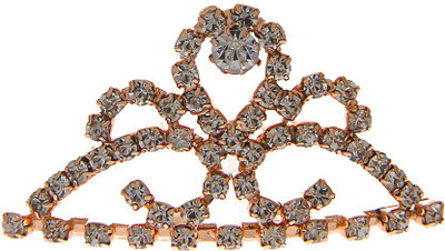 

Anuradha Art Jewellery Crown(Gold, White, Pack of 1)