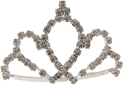 

Anuradha Art Jewellery Crown(Silver, White, Pack of 1)