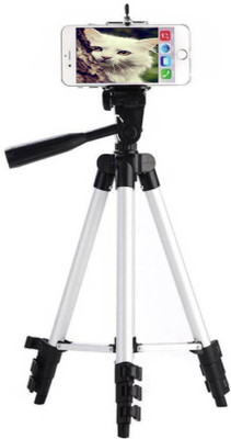 

BUY GENUINE New arrival Long Shaped Tripod-3110 Portable Adjustable, storng body Aluminum Lightweight Camera Stand With Three-Dimensional Head & Quick Release Plate Tripod(Silver & Black, Supports Up to 1500)