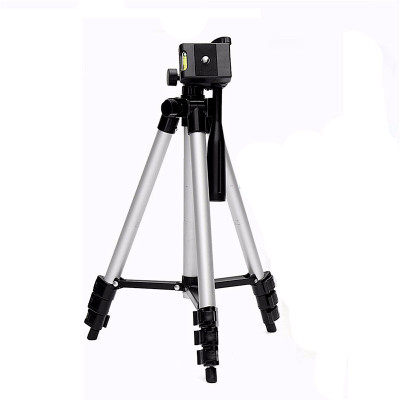 

BUY GENUINE Attractive Design Long Shaped Tripod-3110 Portable Adjustable, storng body Aluminum Lightweight Camera Stand With Three-Dimensional Head & Quick Release Plate Tripod(Silver & Black, Supports Up to 1500)