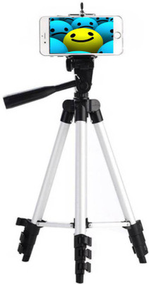 

BUY GENUINE High Quality Long Shaped Tripod-3110 Portable Adjustable, storng body Aluminum Lightweight Camera Stand With Three-Dimensional Head & Quick Release Plate Tripod(Silver & Black, Supports Up to 1500)