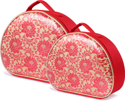 

SAMAA VANITY-COMBO-RED-037 High quality case, Perfect travel makeup case, Gorgeous exterior Vanity Box(Red)