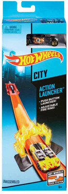 

Hot Wheels Action Launcher Track Set With 1:64 Car(Blue)