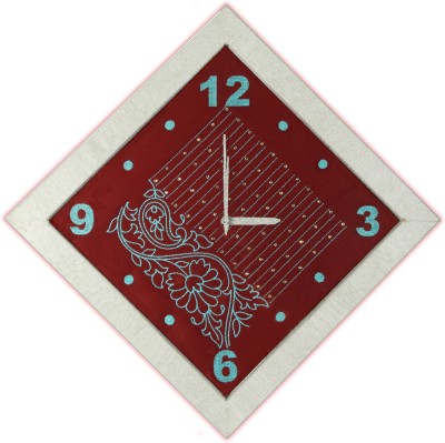 ARUSH CREATION Analog 43.815 cm X 43.815 cm Wall Clock(White, With Glass, Standard)