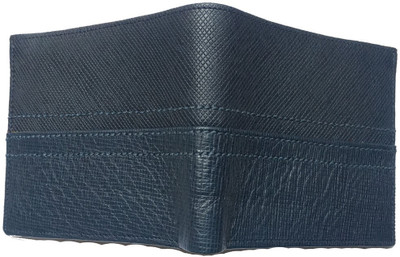 

SLS CREATIONS Men Blue Genuine Leather Wallet(4 Card Slots)