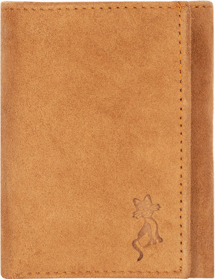 

de meow Men Multicolor Genuine Leather Wallet(7 Card Slots), Beige;yellow