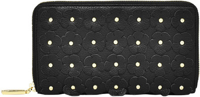

Eske Women Black Genuine Leather Wallet(6 Card Slots)