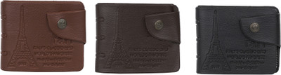 

Peacock Mundkar Boys Black, Brown, Tan Artificial Leather Wallet(6 Card Slots)