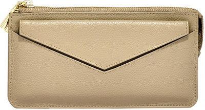 

Eske Women Brown Genuine Leather Wallet(6 Card Slots), Stone
