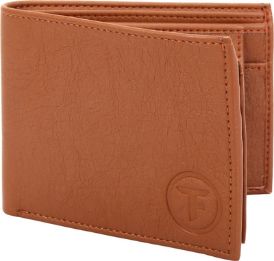 

FABTRIM Men Tan Artificial Leather, Fabric, Canvas Wallet(9 Card Slots)