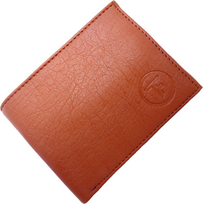 

FABTRIM Boys Tan Artificial Leather, Fabric, Canvas Wallet(3 Card Slots)