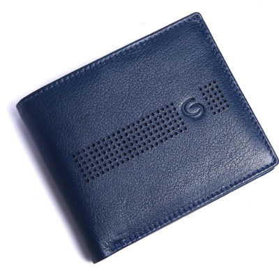 

GETOREE Men Casual Blue Genuine Leather Wallet(6 Card Slots)