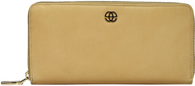

Eske Women Beige Genuine Leather Wallet(6 Card Slots), Bisque