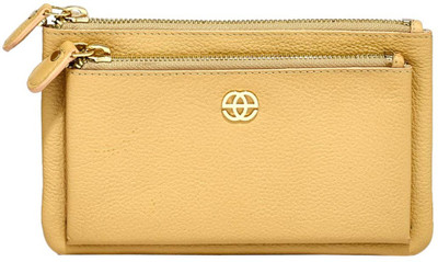 

Eske Women Beige Genuine Leather Wallet, Bisque