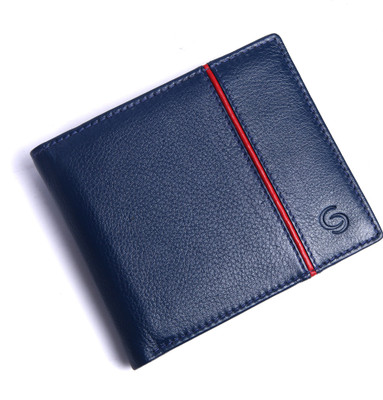 

GETOREE Men Casual Blue Genuine Leather Wallet(6 Card Slots)