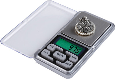 

Atom Selves-MH 500 GM Digital Pocket Scale for Home,School,Office,Kitchen,Factory & Anywhere in Between Weighing Scale(Silver)