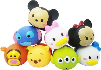 

imodish Mix Cartoon Set Of 8 Pcs. Mickey Mouse, Minnie Mouse, Daisy Duck, Donald Duck, Winnie The Pooh, Tigger, Stitch, Alien Pencil Topper Pencil Extender Action Figure(Multicolor)