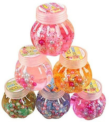 

Clastik Soft Rubber Pearl Slime DIY Magic Clay Slime Non-Toxic Crystal Mud Putty Toy for Kids