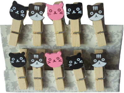 

OZ STORE PAPER WOODEN KITTY CLIPS