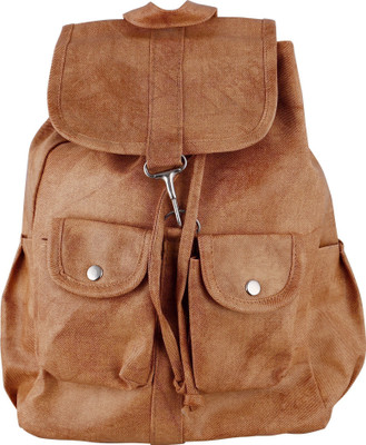

THE TAN CLAN PU Casual Backpack For Women (Tan) 1 L Backpack(Tan)