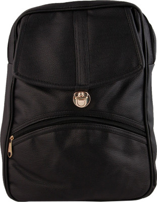 

THE TAN CLAN PU Black Women's Casual Backpack (TTC-19-Black) 1 L Backpack(Black)