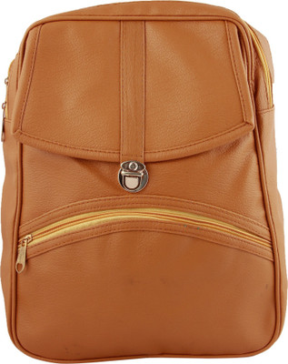 

THE TAN CLAN PU Tan Women's Casual Backpack (TTC-19-Tan) 1 L Backpack(Tan)