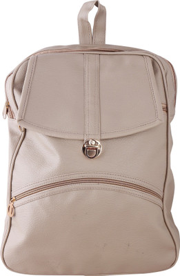

THE TAN CLAN PU Beige Women's Casual Backpack (TTC-19-Beige) 1 L Backpack(Beige)