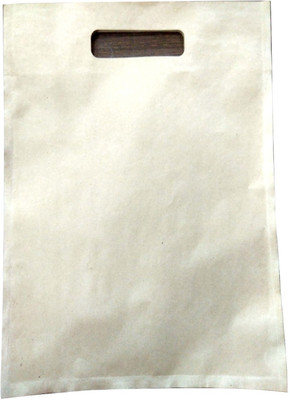

3Sss Brown Kraft Paper Shopping Bag without Guesset And With D- Cut - Size 16x14 Pack of 100 Bag Multipurpose Bag(Brown, 100 L)