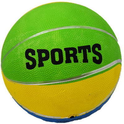 

ToyzIsland Exclusive High Quality Material Kids Basket Ball Rubber/Sports Toy for Kids Football - Size: (Pack of 1, Multicolor