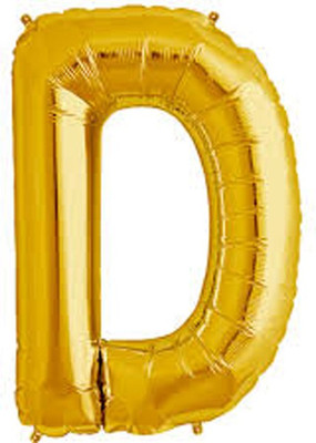 

Events Framer Solid D - Alphabet Letter Balloon(Gold, Pack of 1)