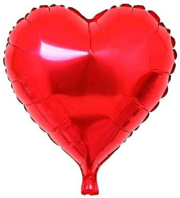 

Charismacart Solid Red Heart Shape Foil Balloon (Pack of 1) Balloon(Red, Pack of 1)
