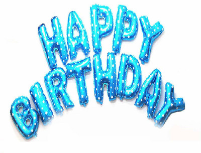 

GemStar PartyCrafts Printed GemStar PartyCraft-015 Letter Balloon(Blue, Pack of 13)