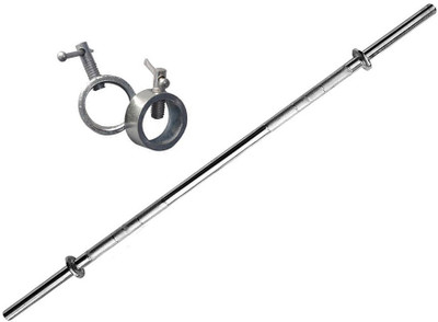 

Faiydashop 3 Ft. Straight Rod For Biceps and Triceps Weight Lifting Bar(Silver)